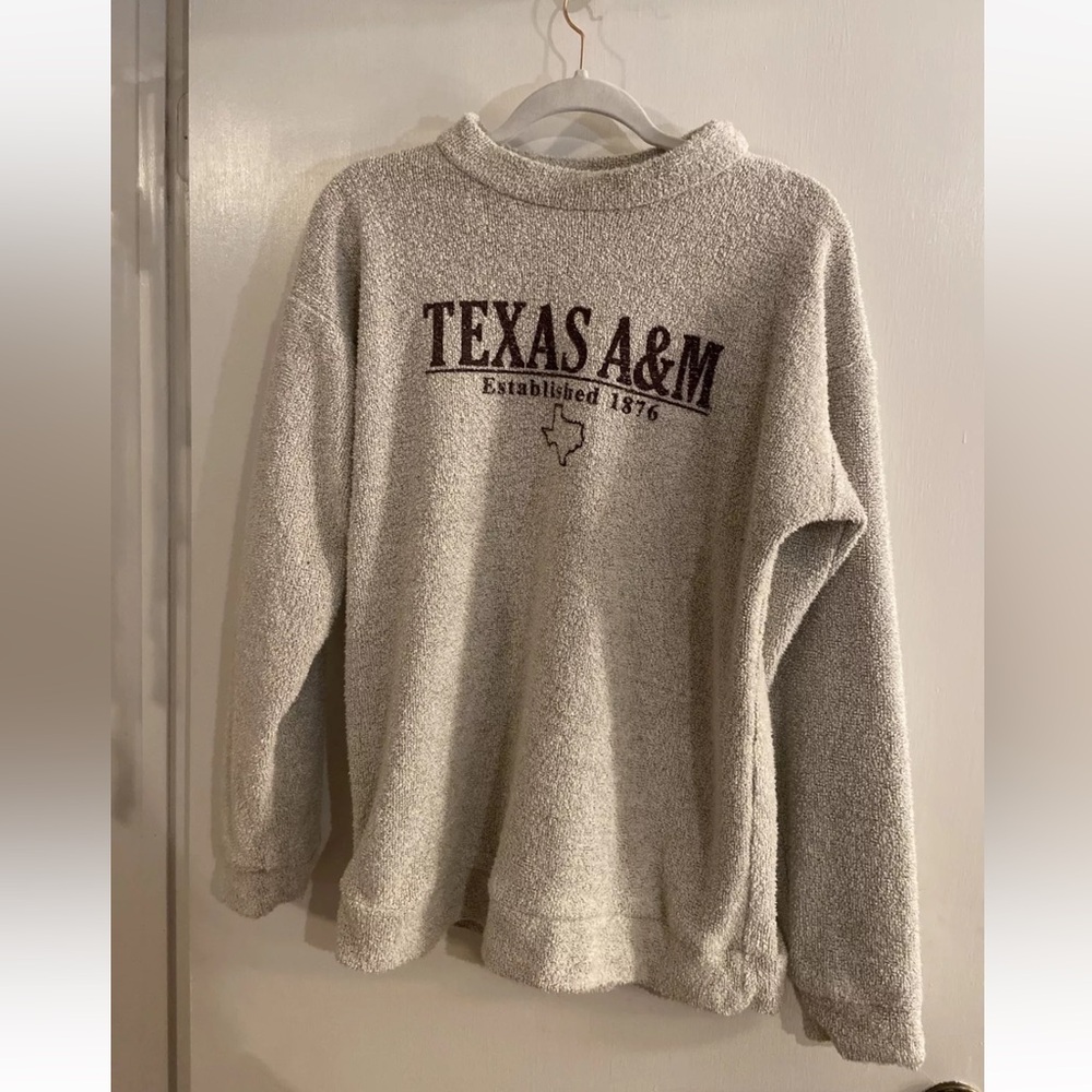 Woolly Threads Size L Texas A&M Pullover Crewneck Long Sleeve Sweater College